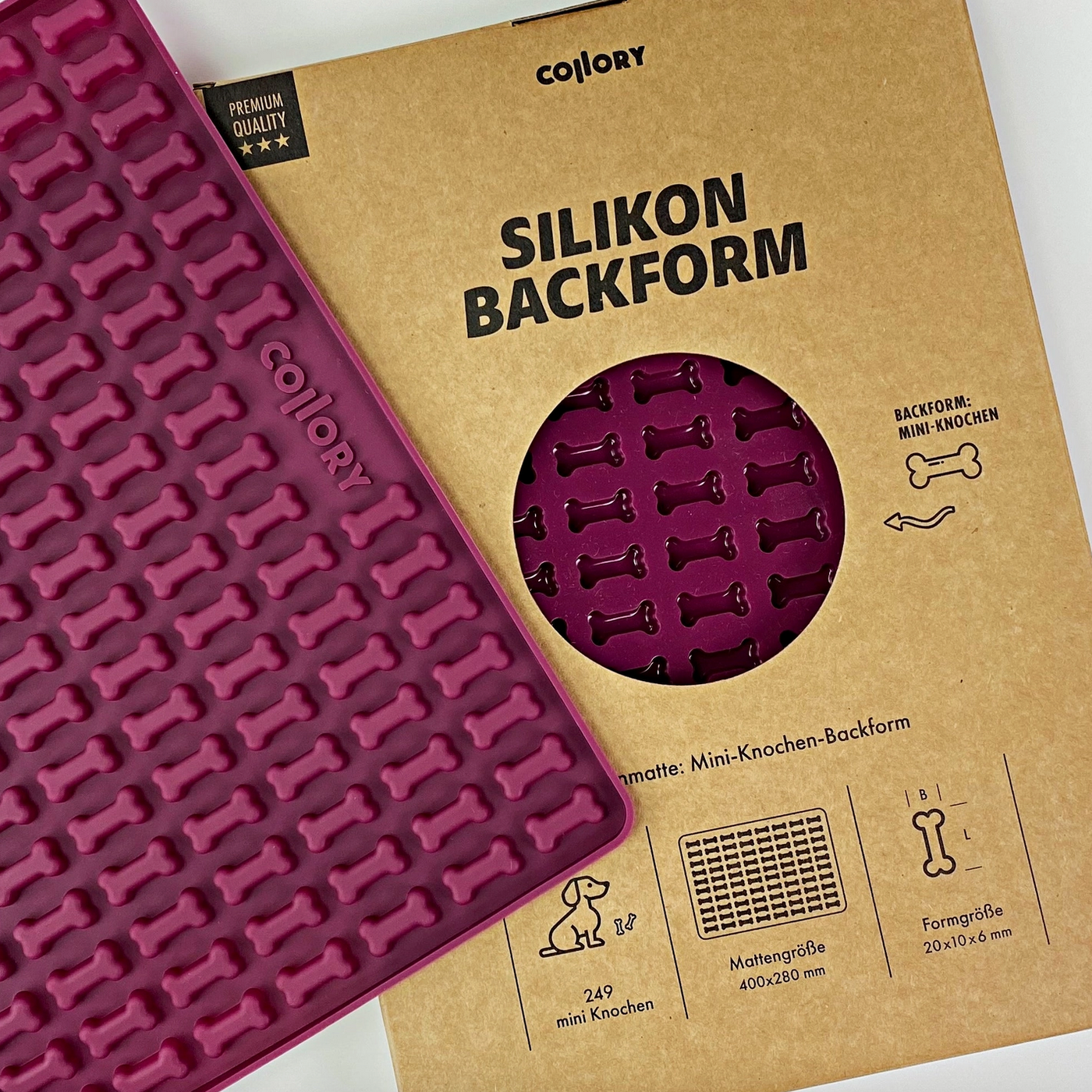 HealthyDog Collory Silikon Backform Knochen