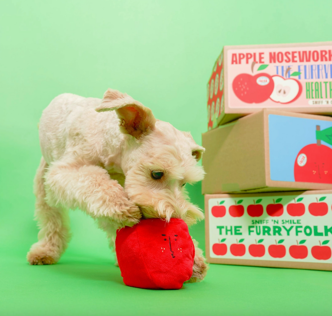 the furryfolks Apfel Nasenarbeit Hundespielzeug