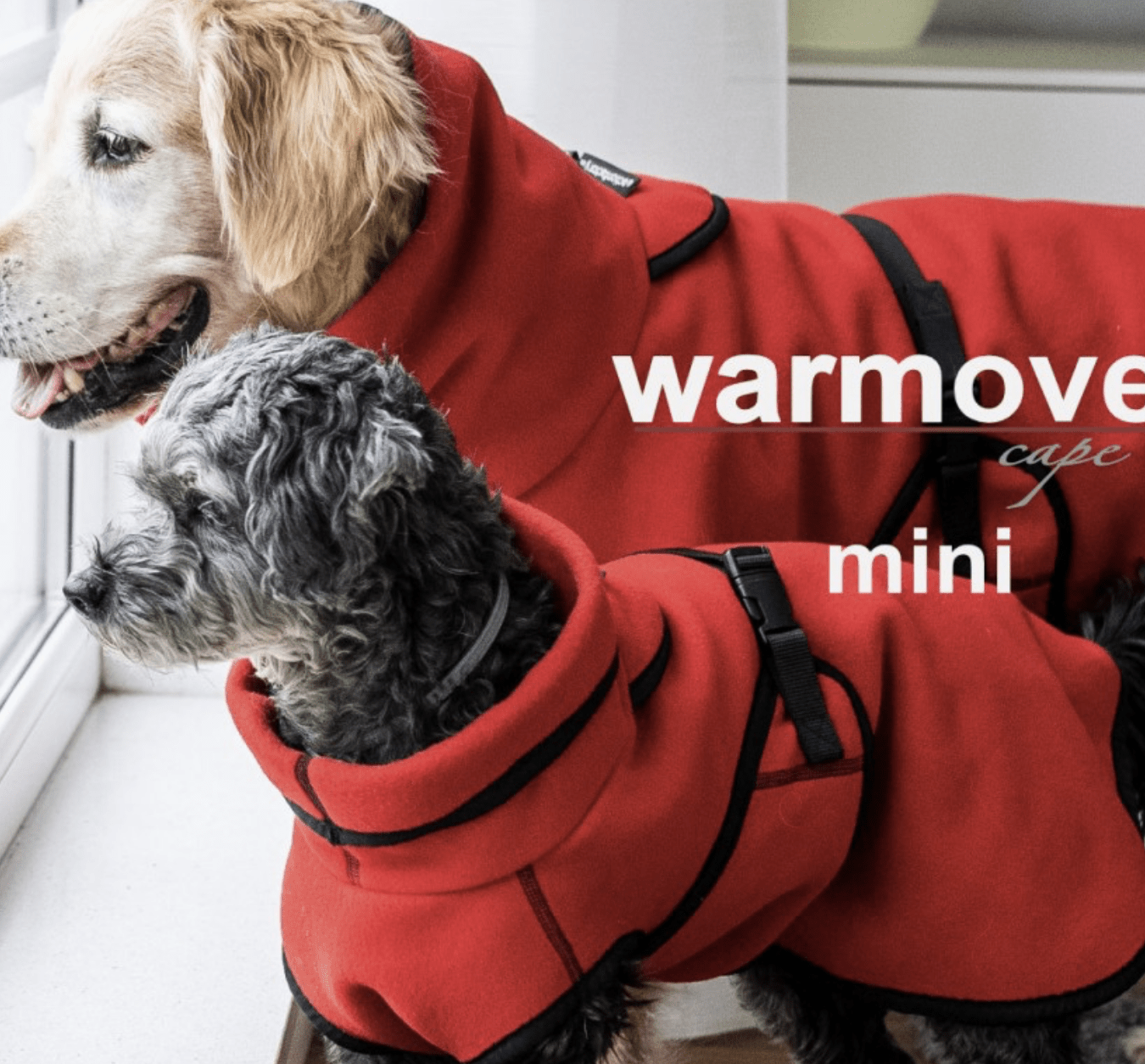 HealthyDog actionfactory warmover fleece cape red fire