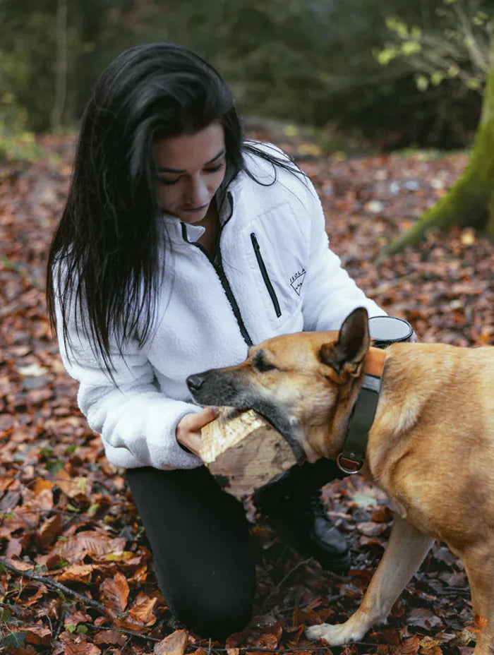 HealthyDog ISOLA Bearfleece Jacke weiss