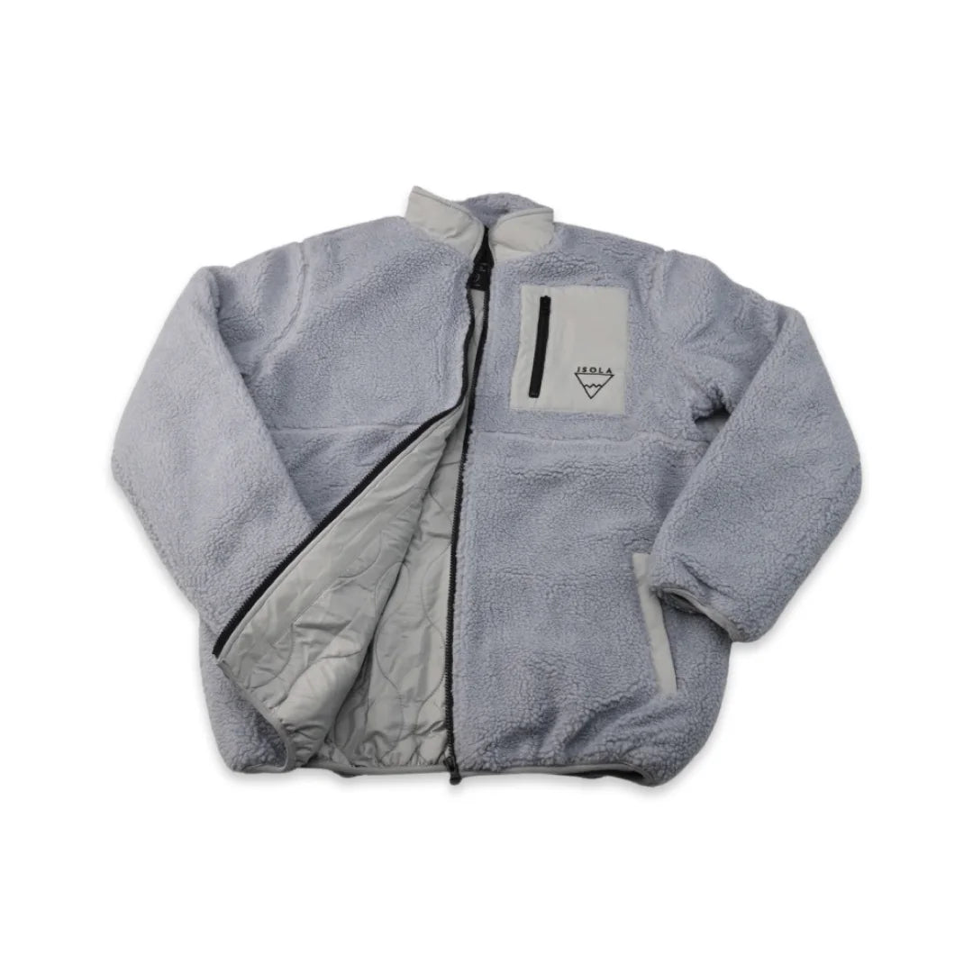 HealthyDog ISOLA Bearfleece Jacke grau