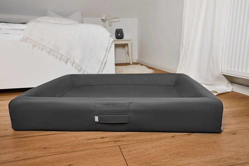 HealthyDog ammi for Dogs orthopädisches Hundebett Kunstleder anthrazit