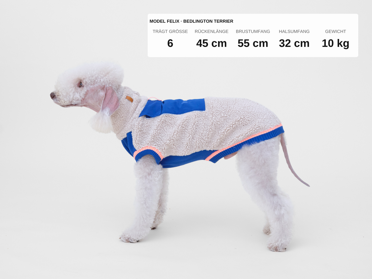 lumiies® Hundepullover warm aus Teddy-Sherpa-Fleece "2 verschiedene Farben"