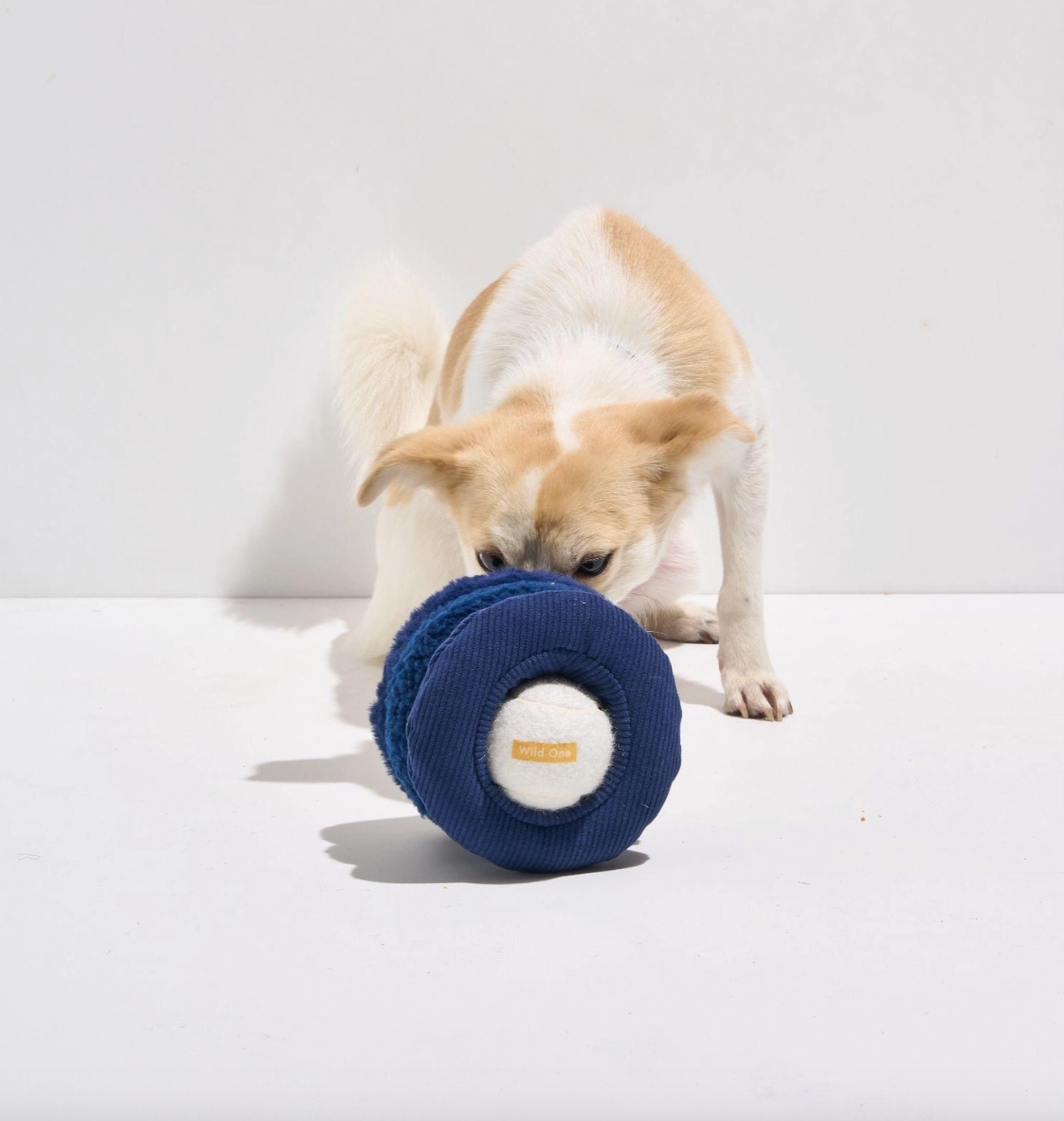 HealthyDog Wild One Hundespielzeug aus Plüsch — Tennis Tuft marineblau