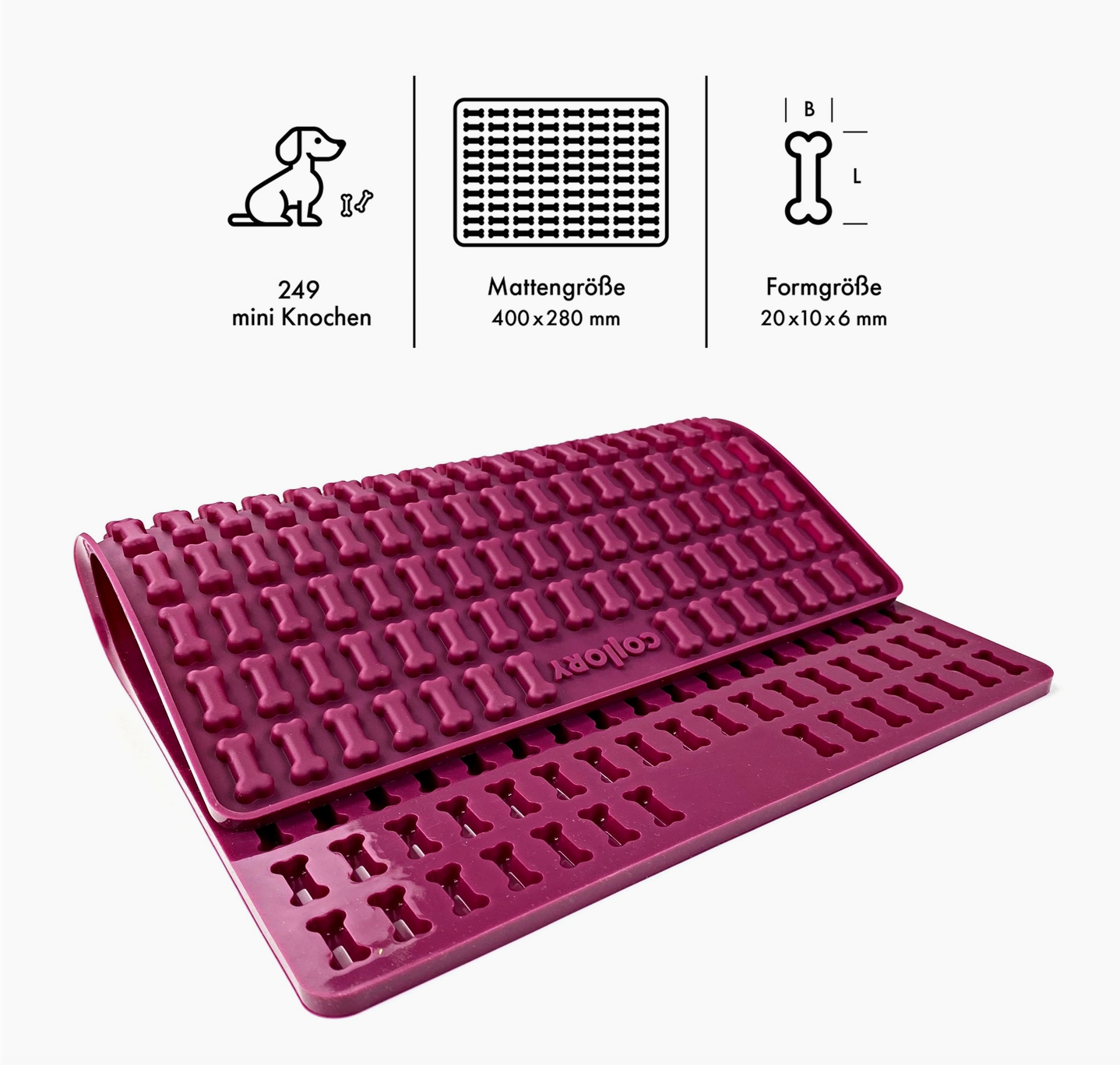 HealthyDog Collory Silikon Backform Knochen