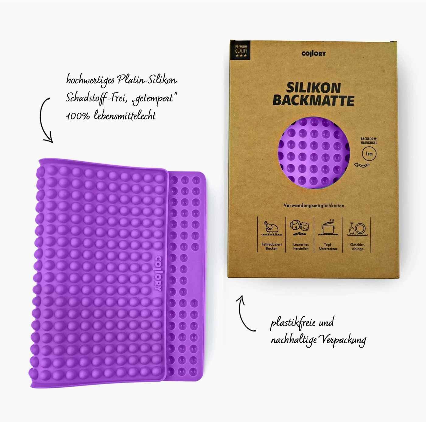 HealthyDog Collory Silikon Backform Halbmond