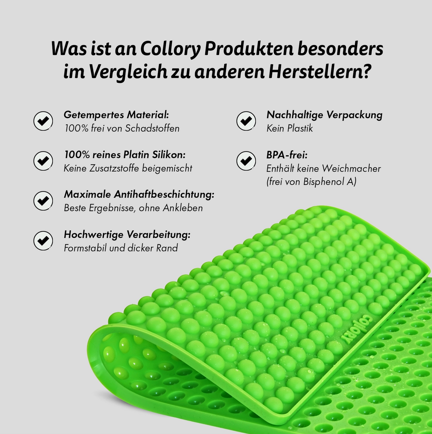 HealthyDog Collory Silikon Backform Halbmond