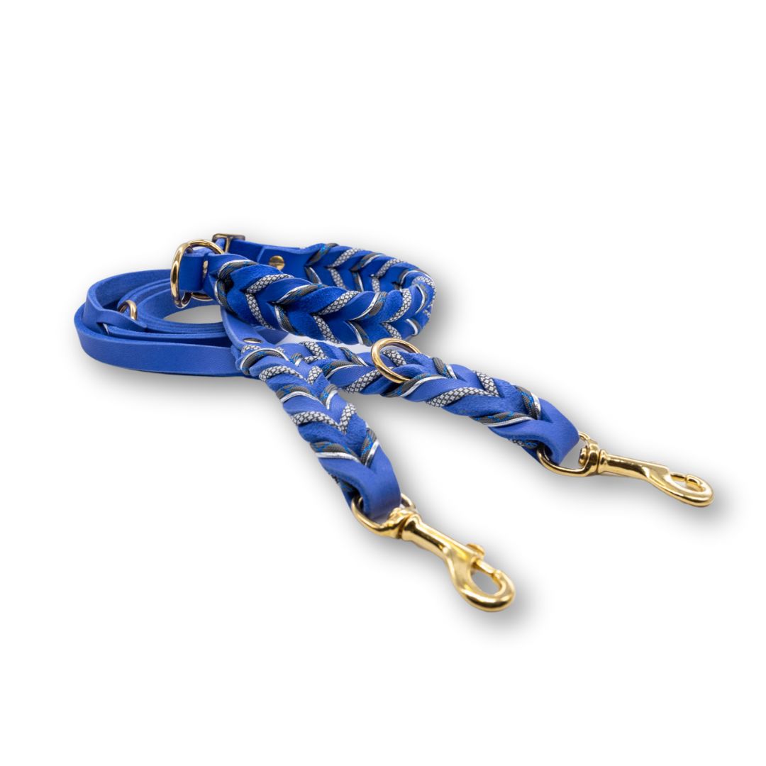 HealthyDog Lederhalsband und Lederleine"Danilo"