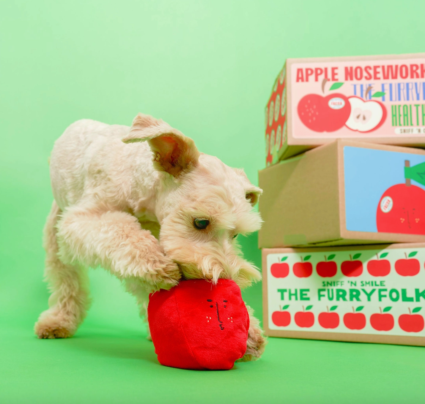 the furryfolks Apfel Nasenarbeit Hundespielzeug