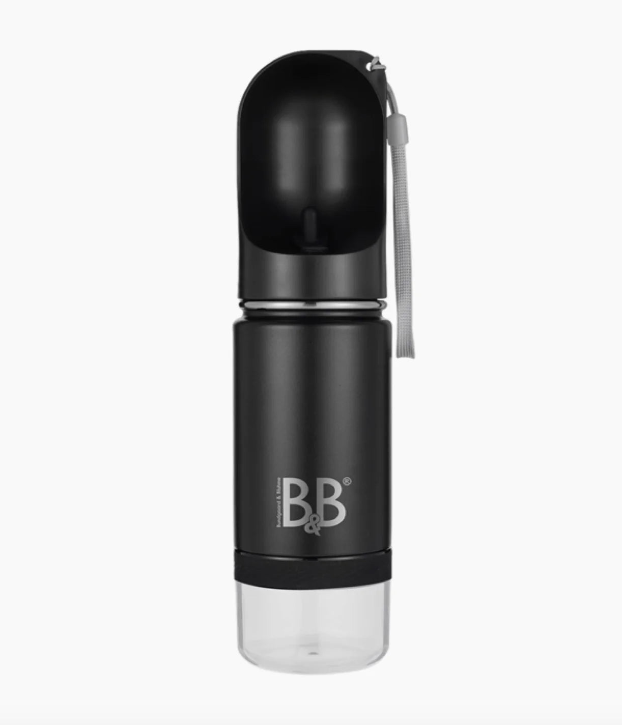 HealthyDog B&B Økologisk 3 in 1 Flasche aus doppelseitigem Edelstahl mit Goodiefach