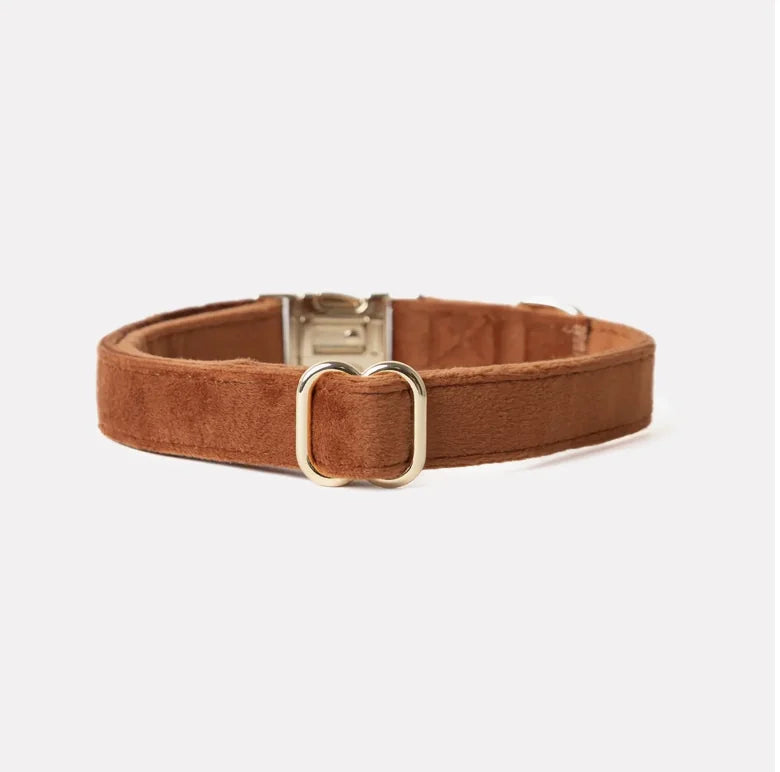 HealthyDog Furlou Samt Hundehalsband "clay"