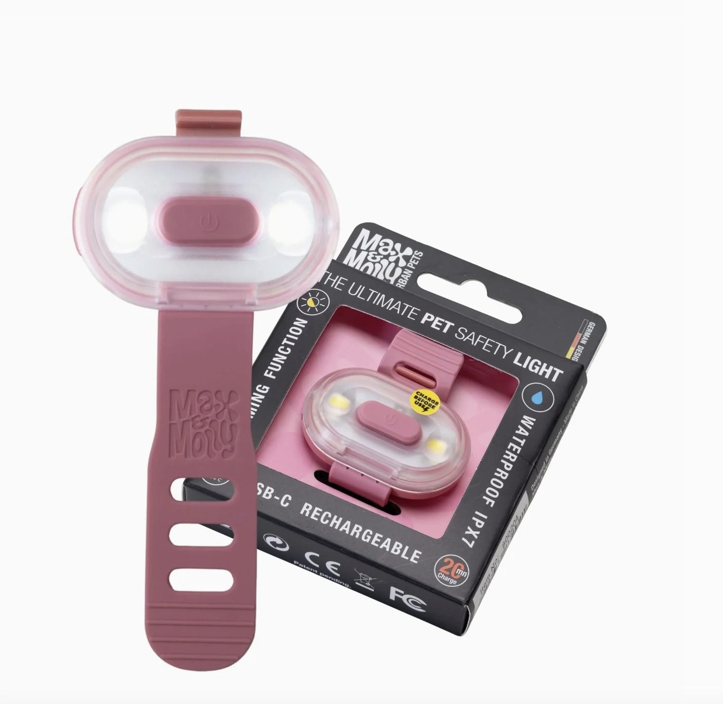 Max & Molly Matrix 2.0 Ultra LED Sicherheitslicht rose