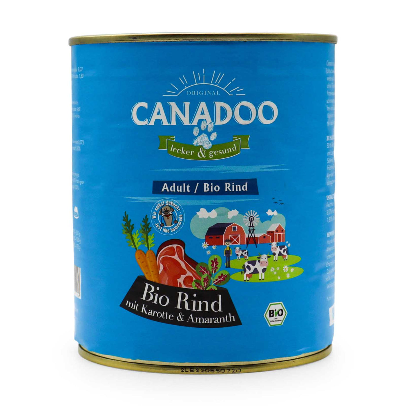 HealthyDog Canadoo Adult Nassfutter Bio Rind mit Karotte & Amaranth