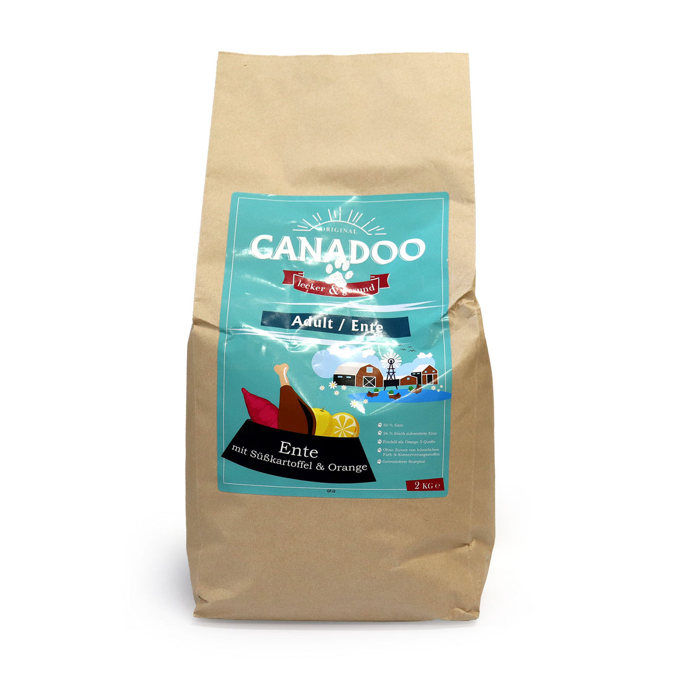 HealthyDog Canadoo Trockenfutter Ente 2kg