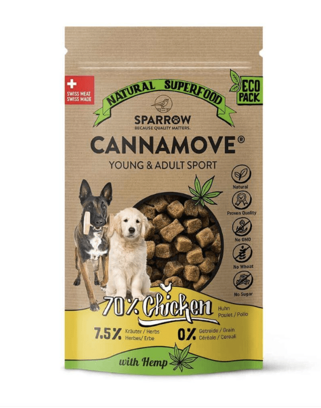Sparrow CannaMove Young & Adult Sport Snack für Hunde