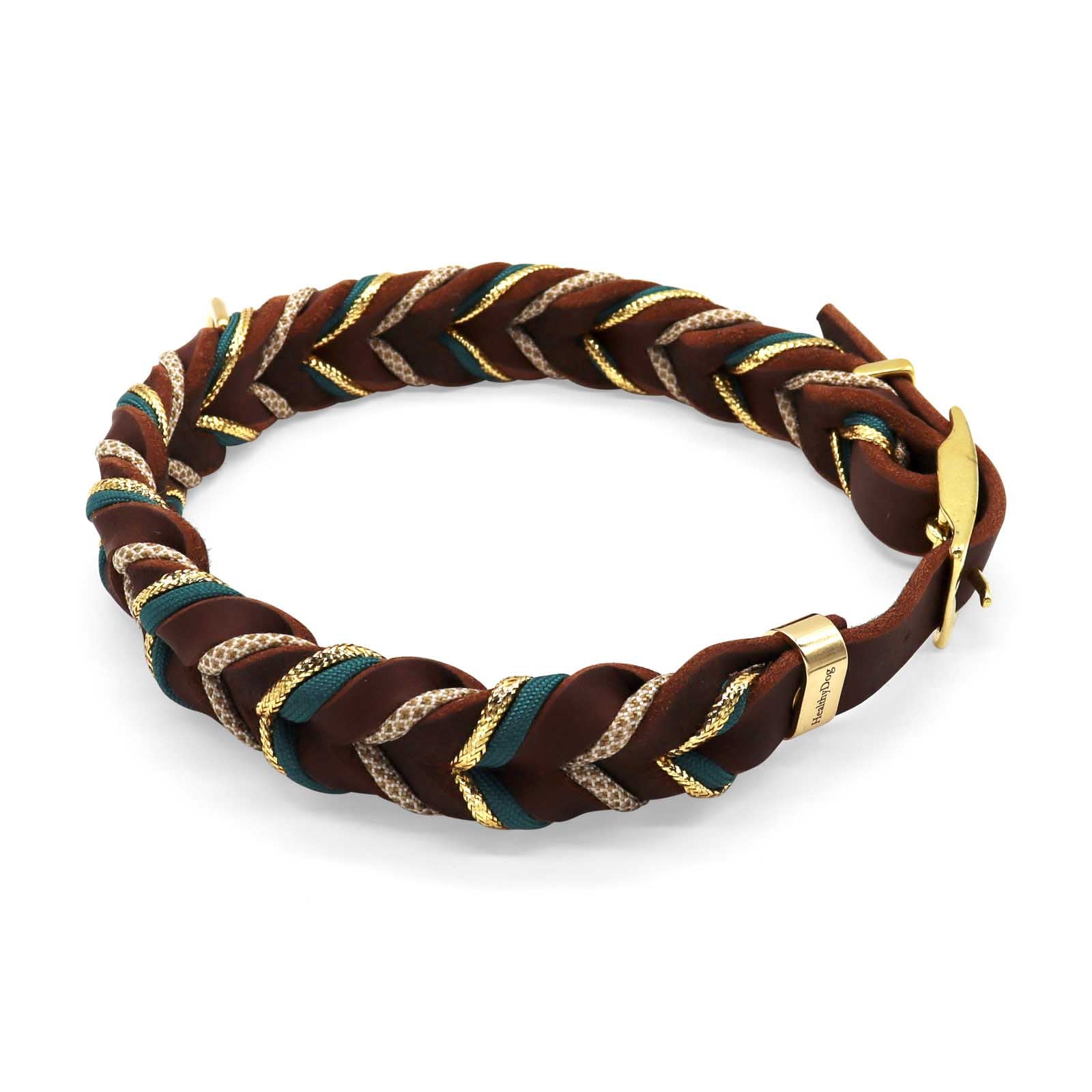 HealthyDog Lederhalsband "Jay"