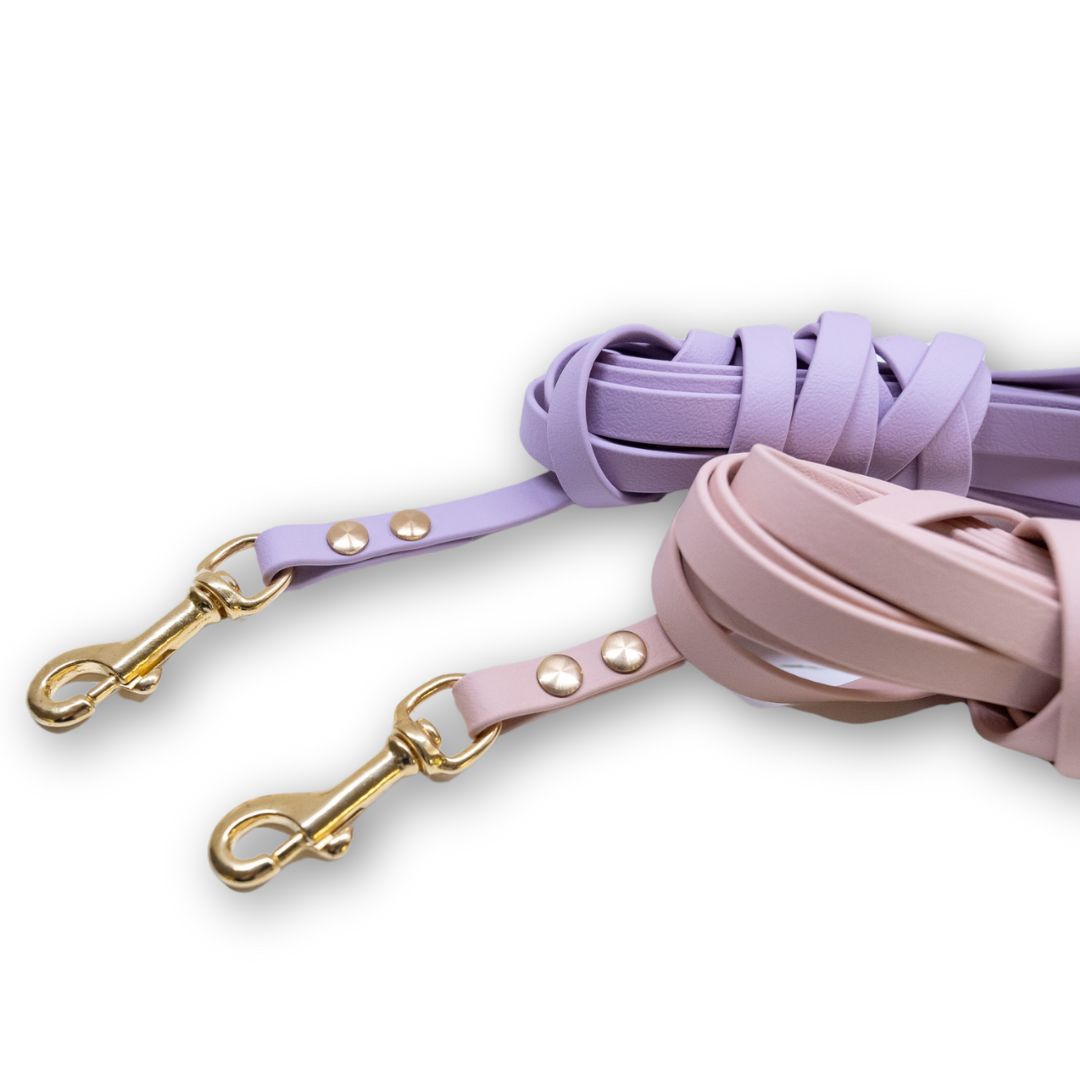 HealthyDog Biothane "tan" "pastel purple"