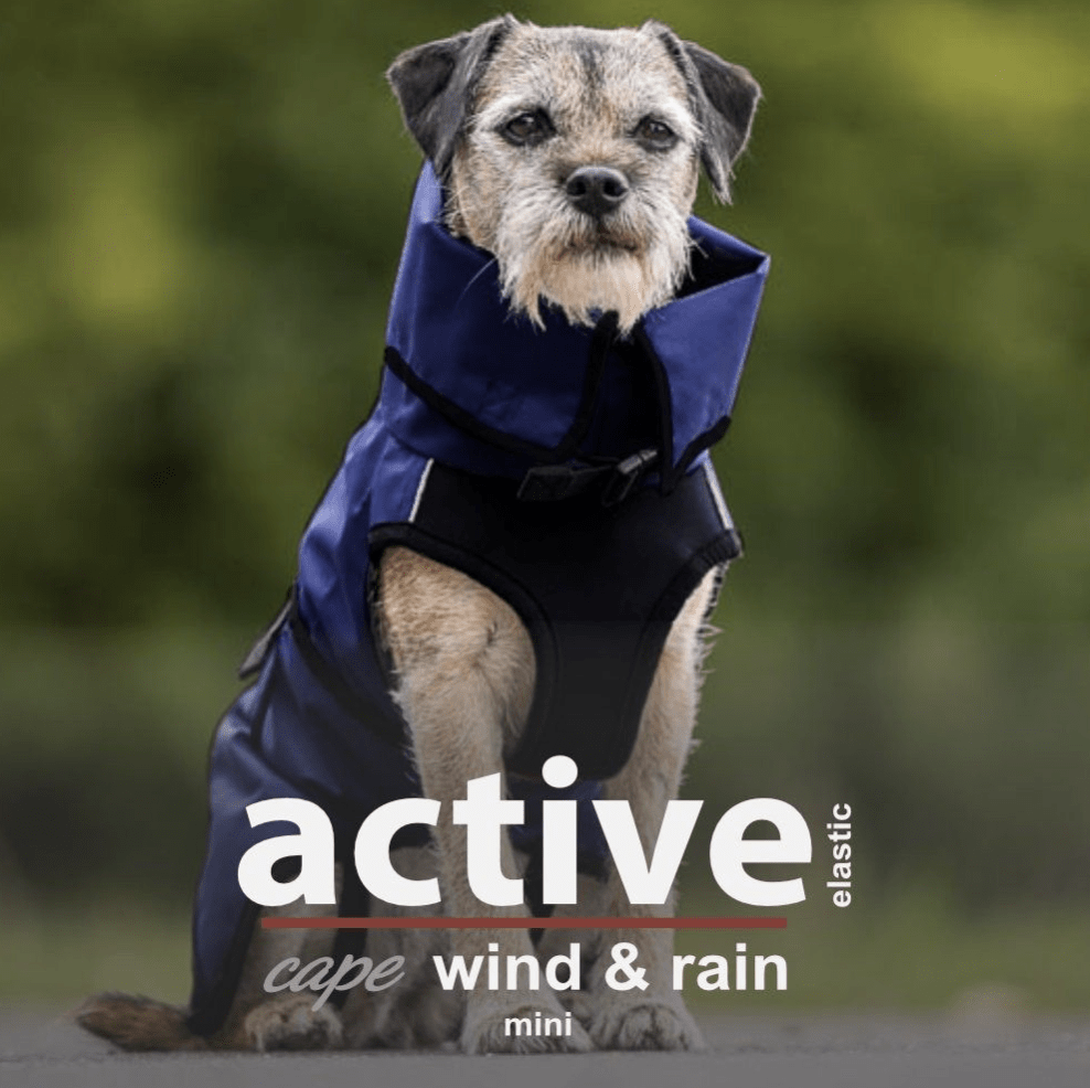 actionfactory Active Cape elastic wind & rain dark blue