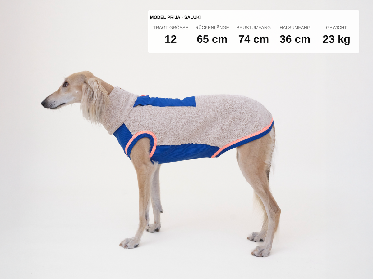 lumiies® Hundepullover warm aus Teddy-Sherpa-Fleece "2 verschiedene Farben"