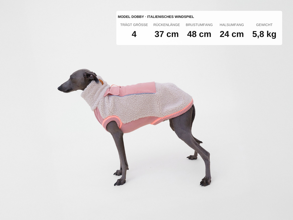 lumiies® Hundepullover warm aus Teddy-Sherpa-Fleece "2 verschiedene Farben"
