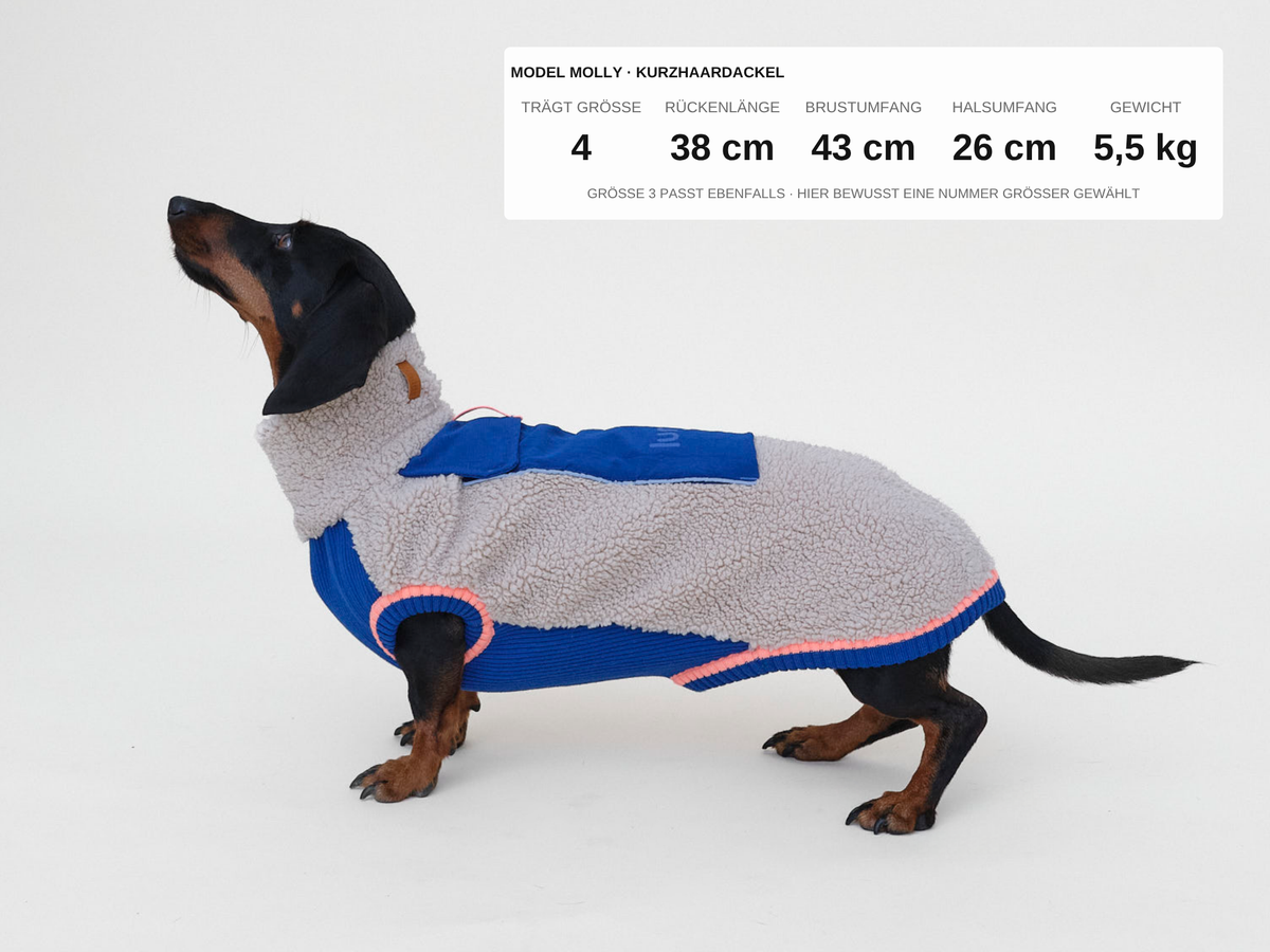 lumiies® Hundepullover warm aus Teddy-Sherpa-Fleece "2 verschiedene Farben"