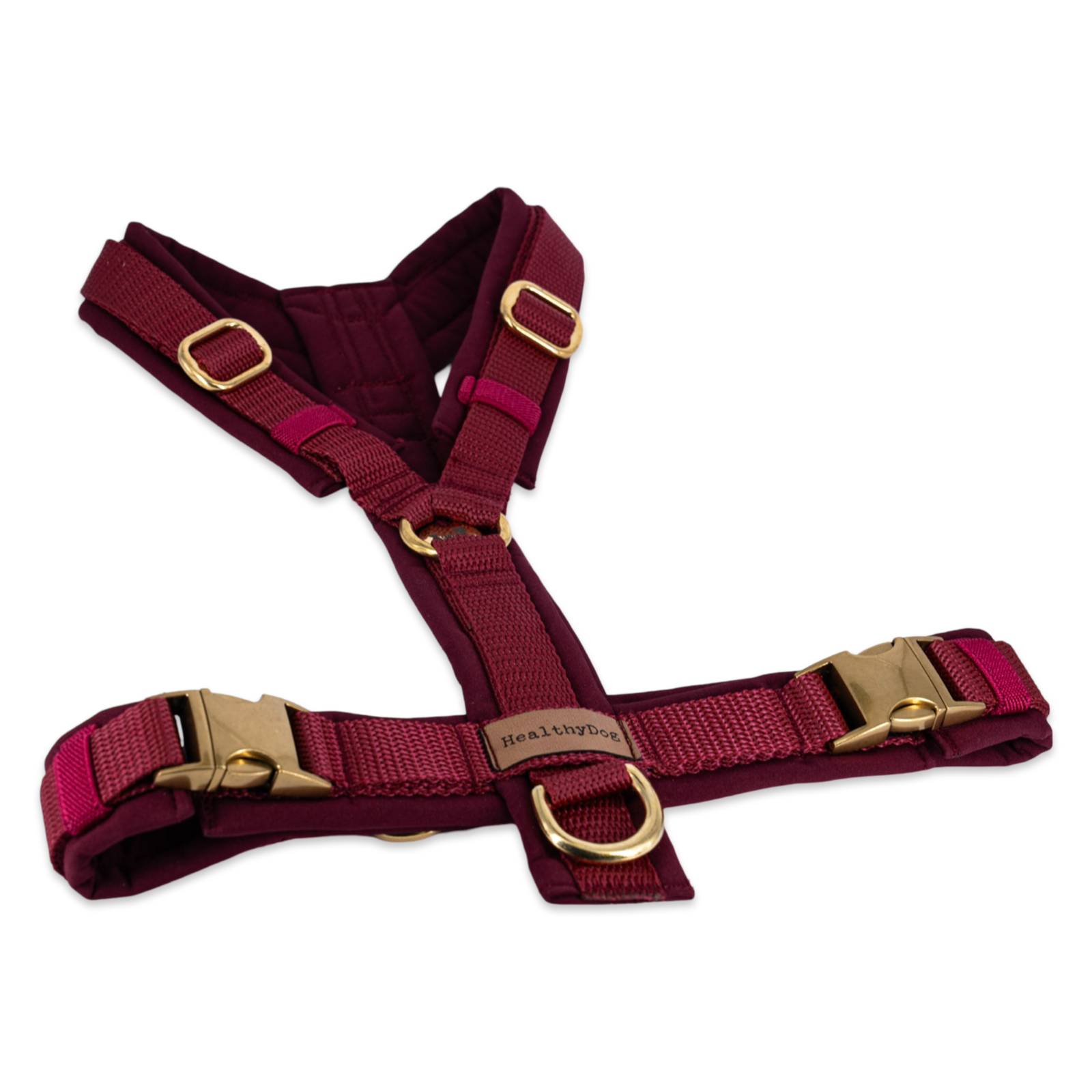 HealthyDog Hundegeschirr bordeaux