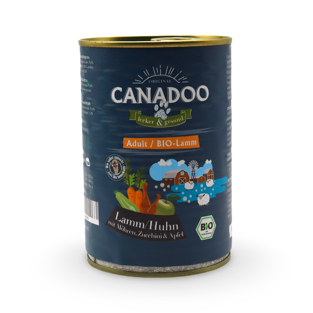 Canadoo Adult Bio Lamm/Huhn mit Möhren, Zucchini & Apfel