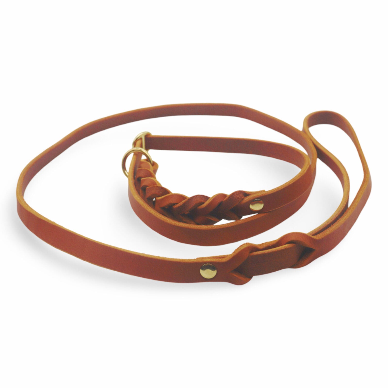 HealthyDog Leder Moxonleine / Retrieverleine