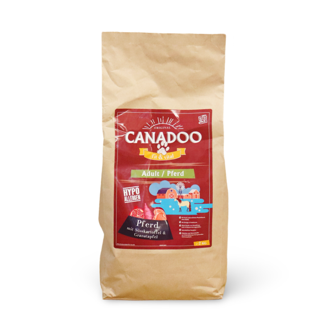 Canadoo Adult Hypoallergen Pferd mit Süsskartoffel & Granatapfel