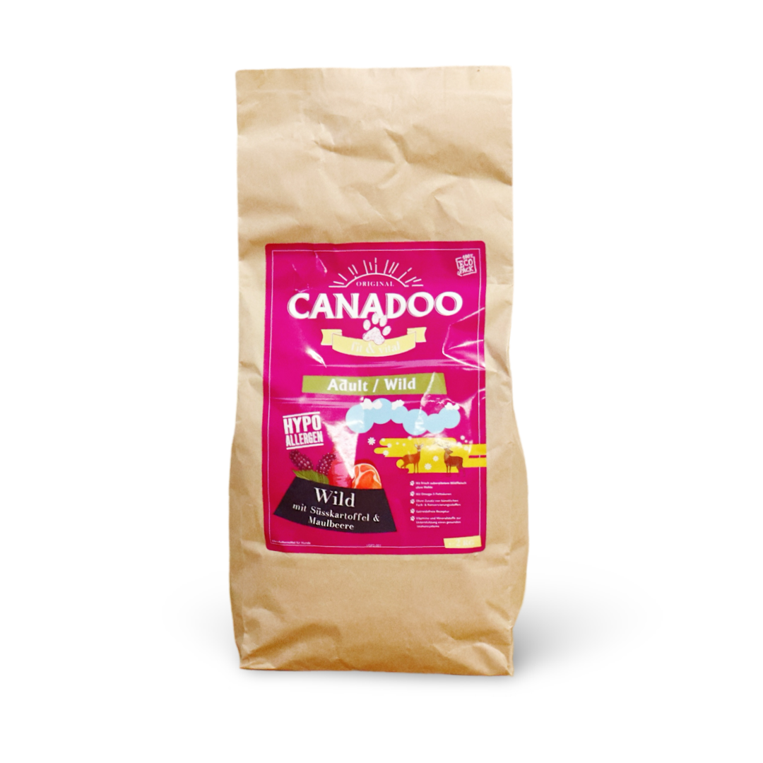 Canadoo Adult Hypoallergen Wild/Lachs mit Süsskartoffel & Maulbeere