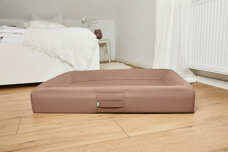 HealthyDog ammi for Dogs orthopädisches Hundebett Kunstleder braun