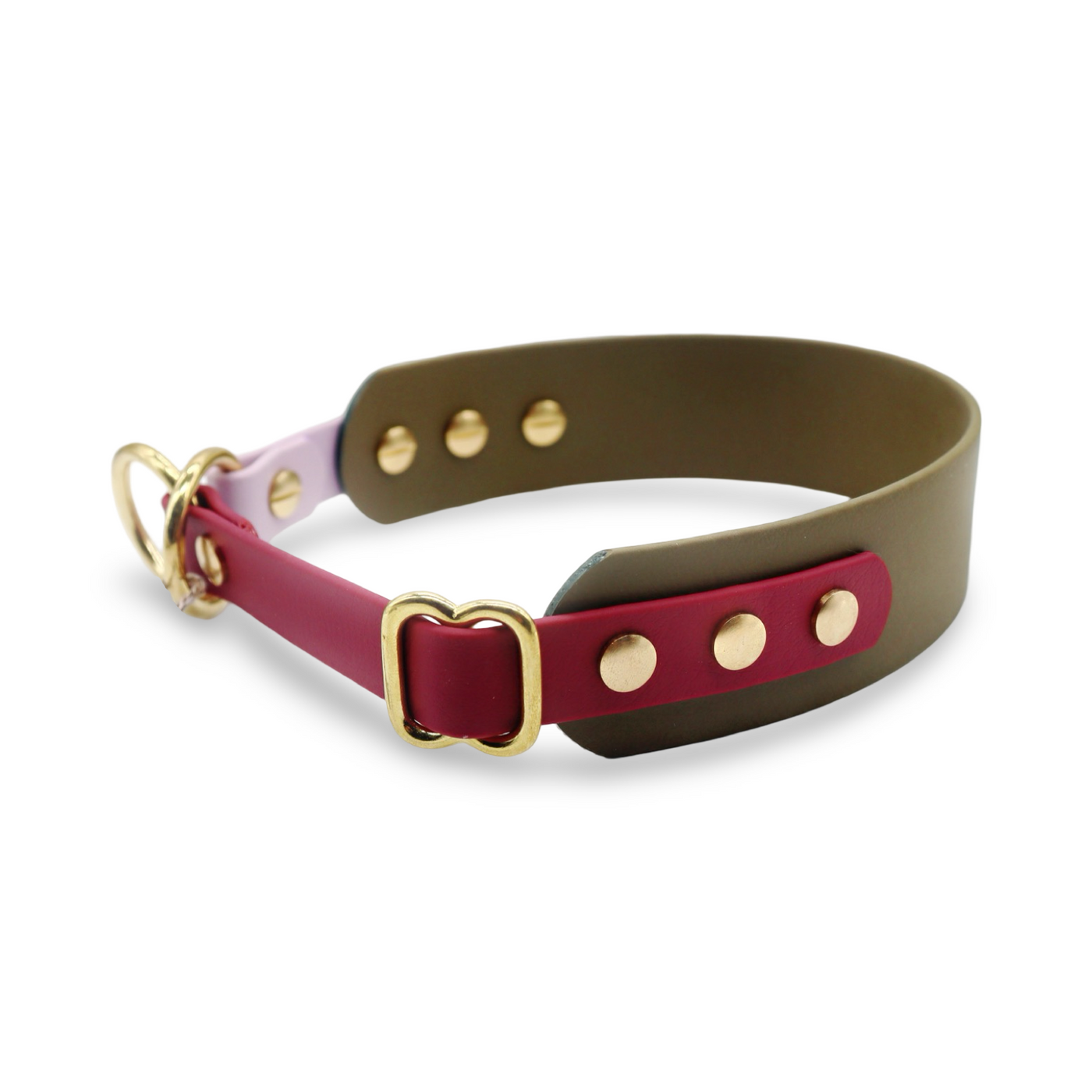HealthyDog x KAHU Pawfect Match Hundehalsband Biothane "oliv"