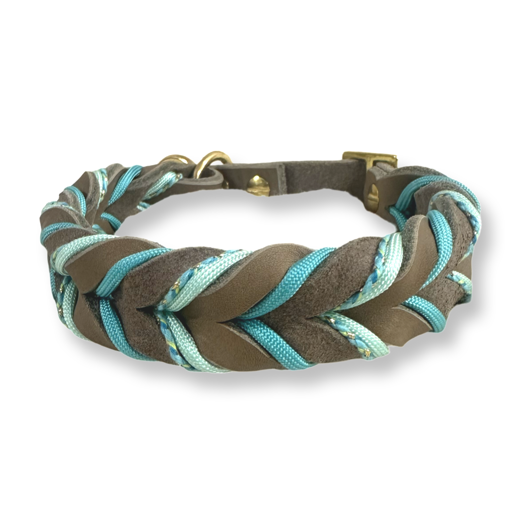 HealthyDog Lederhalsband Zugstopp "Niro"