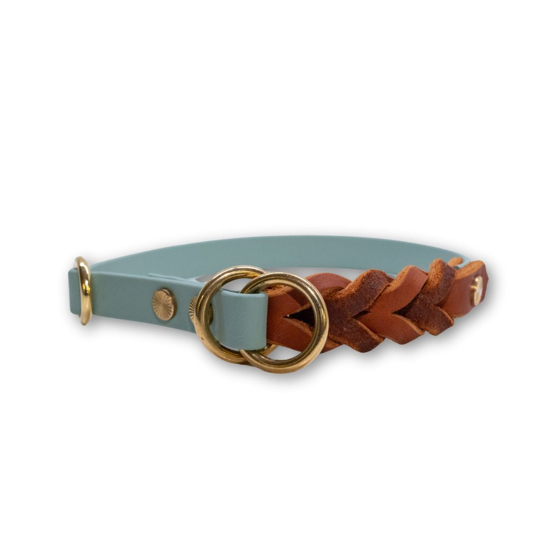HealthyDog Biothane Halsband mit Leder