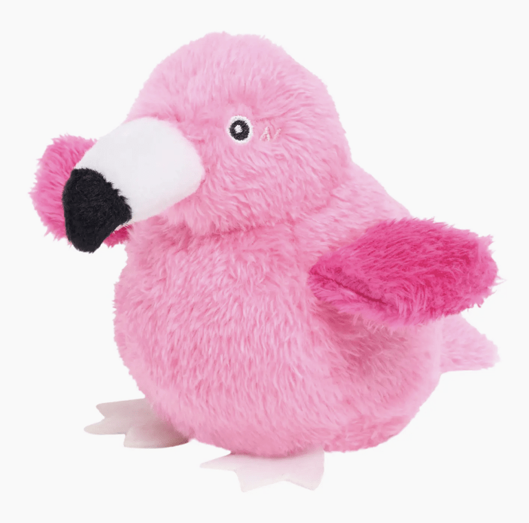 ZippyPaws Hundespielzeug 2 in 1 Birdiez "Flamingo"