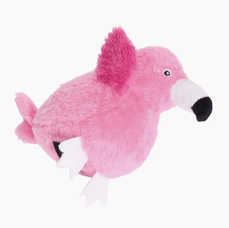 ZippyPaws Hundespielzeug 2 in 1 Birdiez "Flamingo"