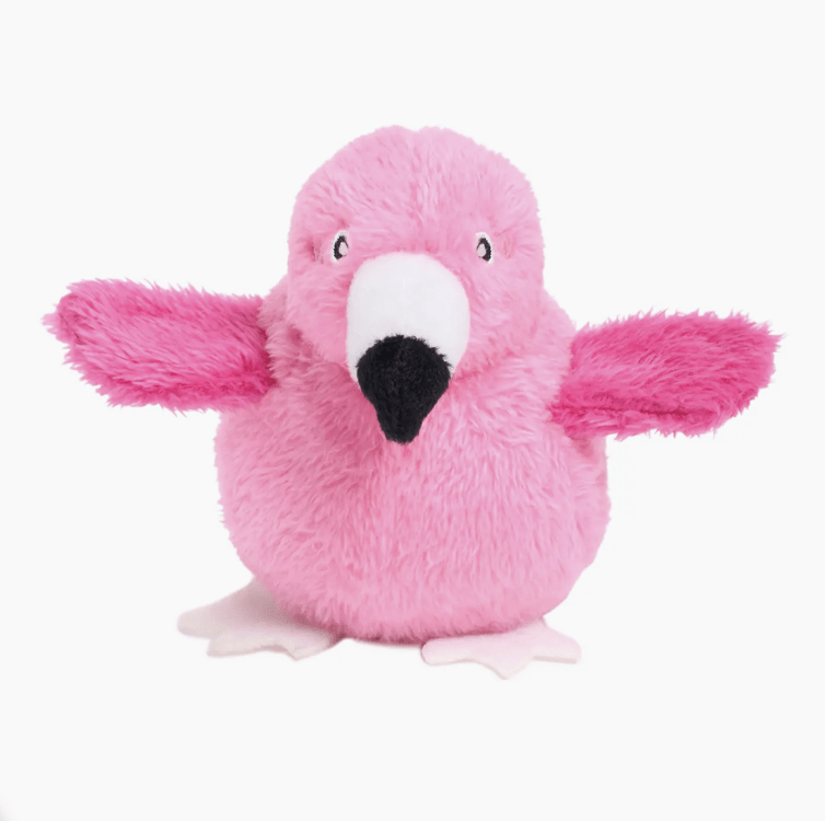 ZippyPaws Hundespielzeug 2 in 1 Birdiez "Flamingo"