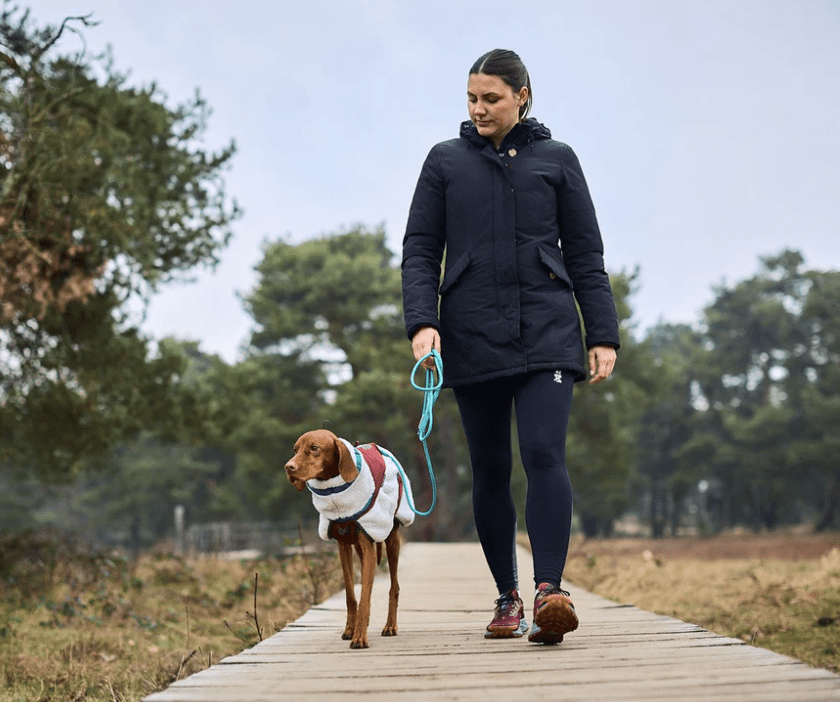 Non-stop dogwear Trekking fleece jacket "grey/wine/teal"