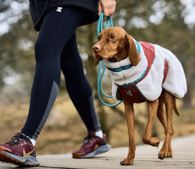 Non-stop dogwear Trekking fleece jacket "grey/wine/teal"