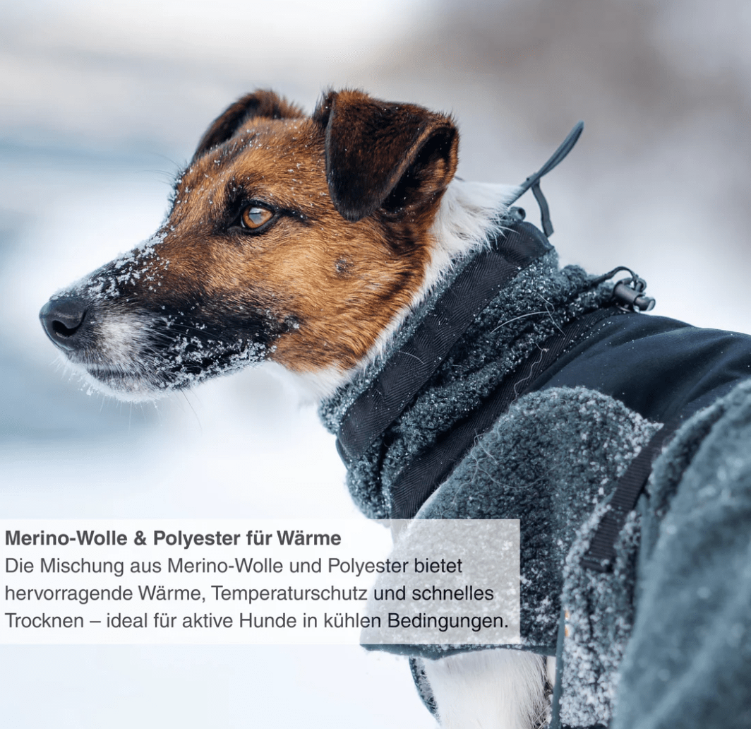 Non-stop dogwear Wool dog jacket "dark teal"