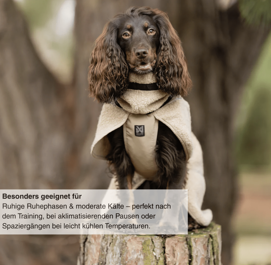 Non-stop dogwear Wool dog jacket "dark teal"