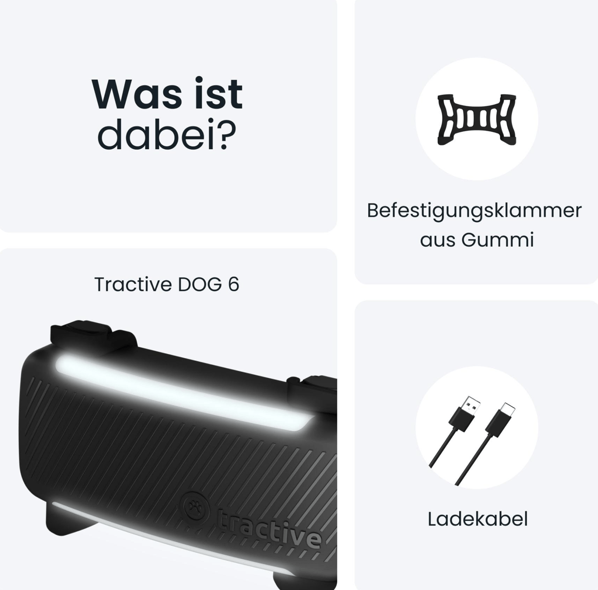 Tractive Dog6 GPS Tracker "schwarz"
