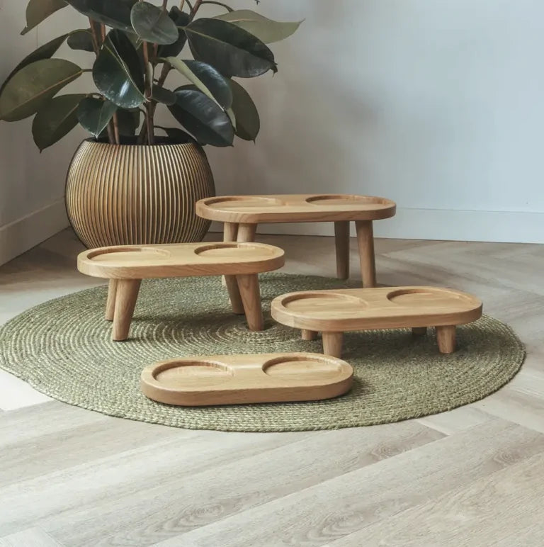 AVA bowls Holzständer für 2 Näpfe