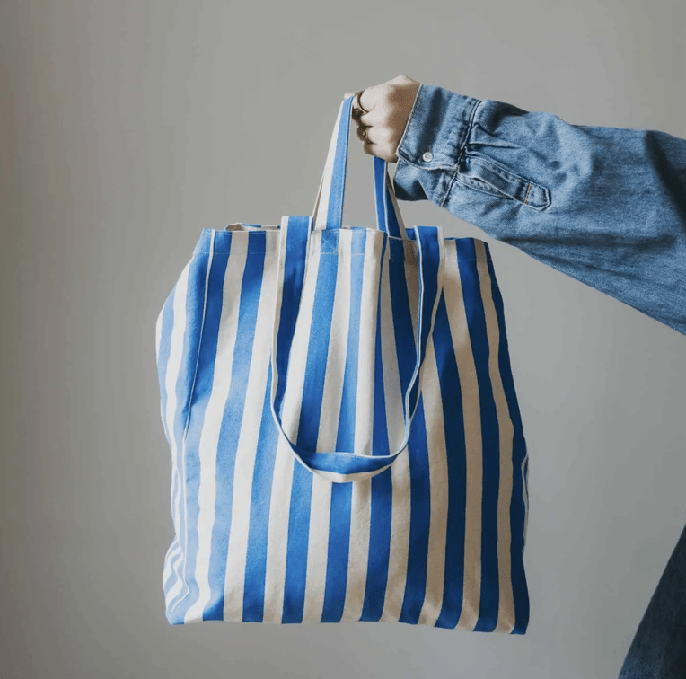 OMOM Bio Baumwoll Tragtasche "blau"
