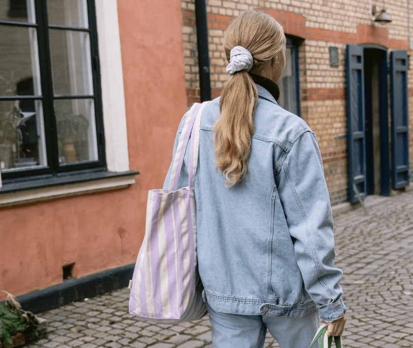 OMOM Bio Baumwoll Tragtasche "lila"