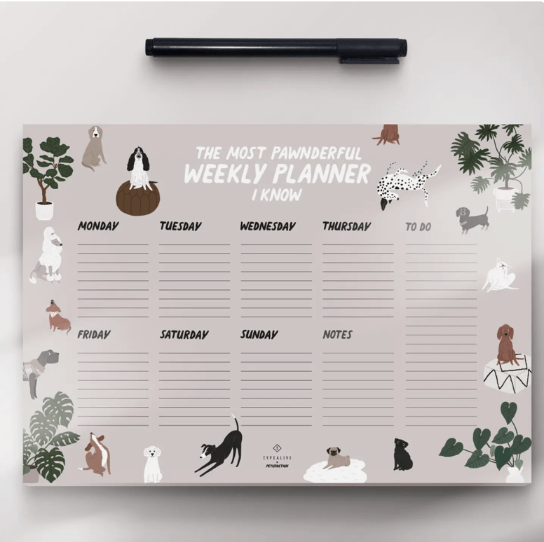typealive Notizblock "Weekly Planner"