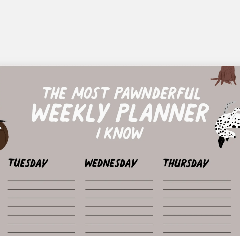 typealive Notizblock "Weekly Planner"