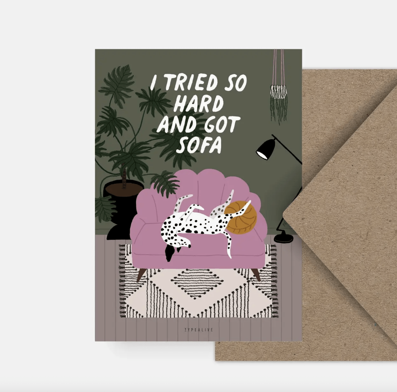 typealive Postkarte "I tried so hard"