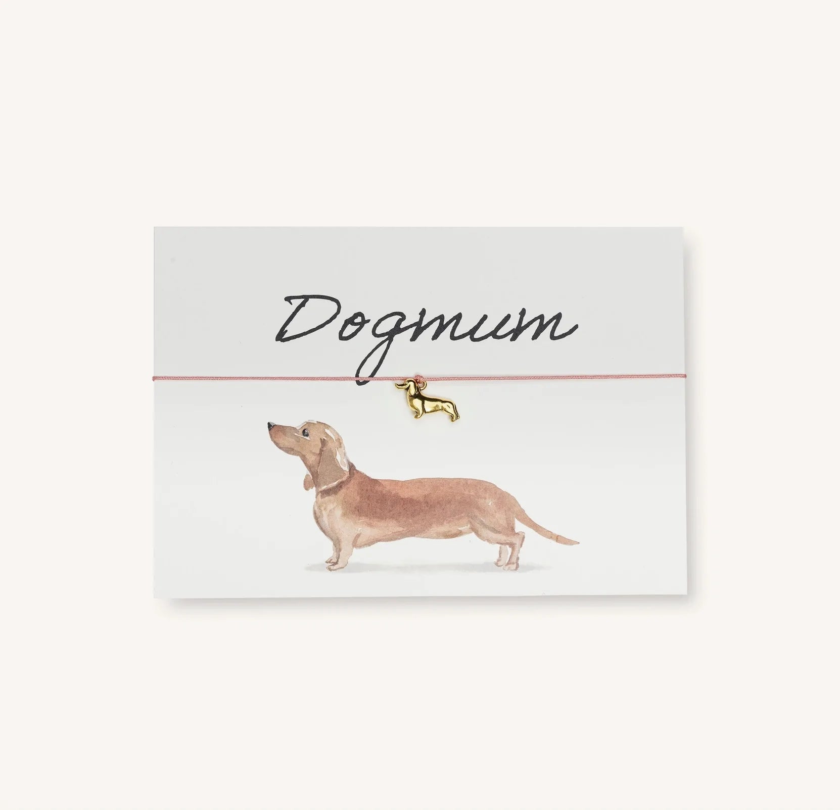 by Vivi. Armband Karte "Dogmum" Dackel