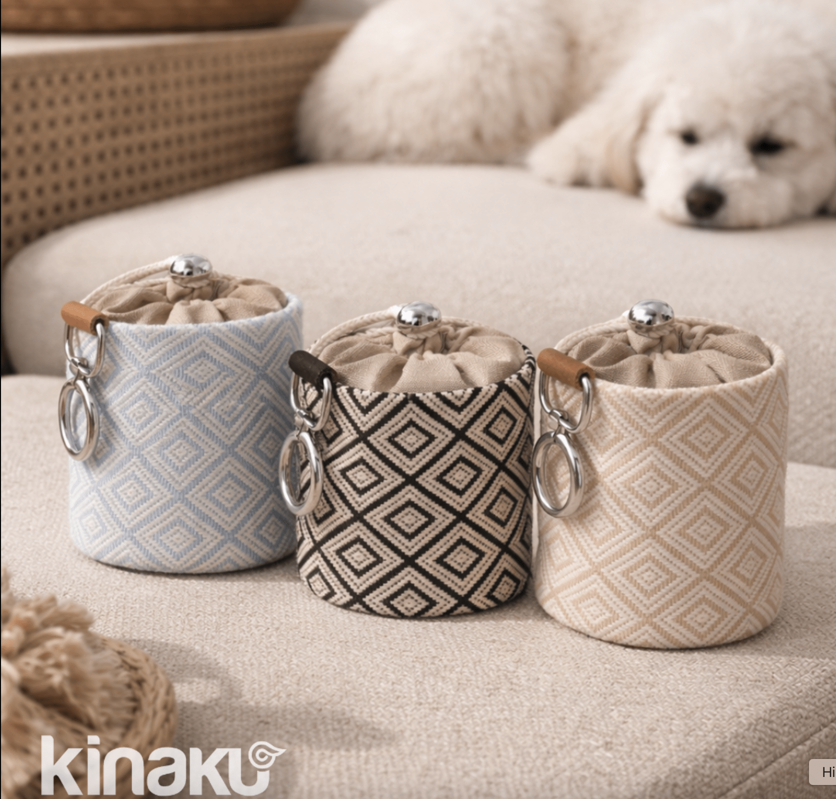 Kinakú Snackbeutel in 3 Farben